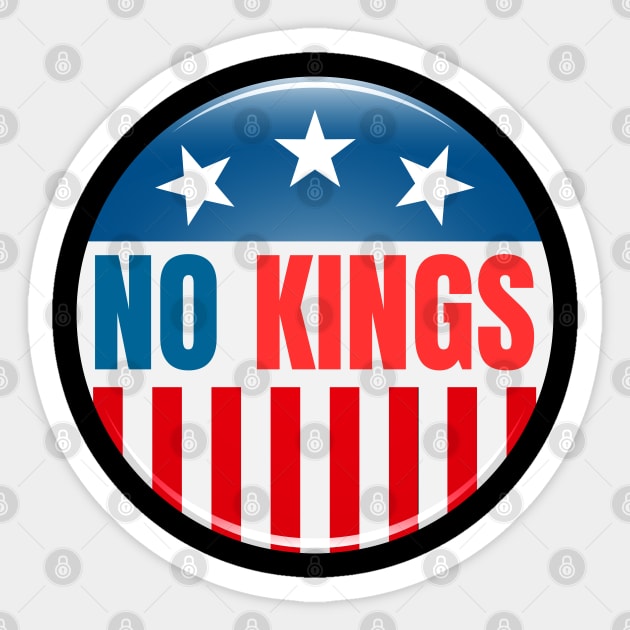 No-Kings Sticker by Creatifly Graphic Tees